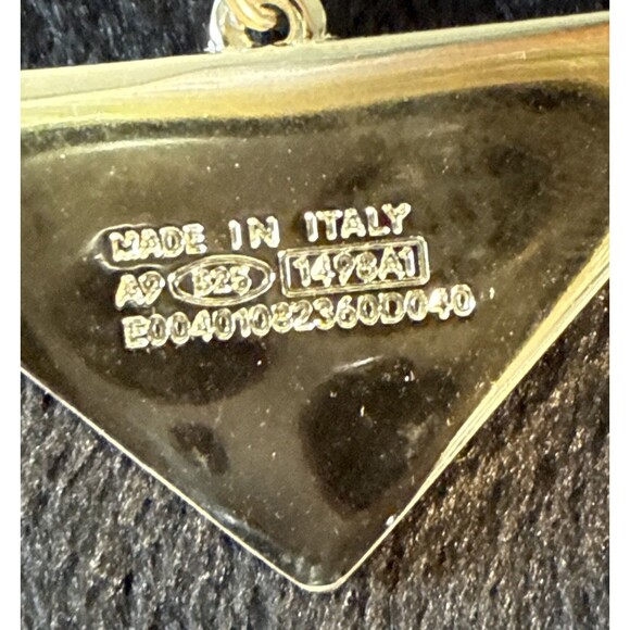 Unbranded Silver & Light Blue Triangle “P” Charm On .925 Unbranded 18” Necklace - Picture 5 of 5